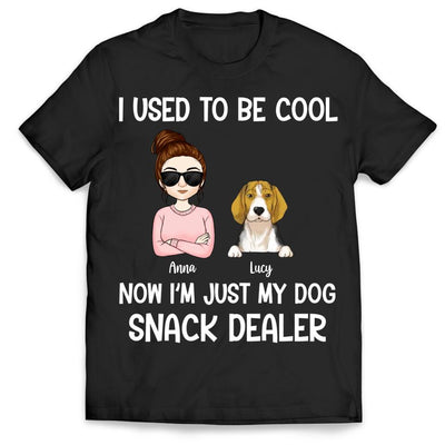 I Used To Be Cool Snack Dealer - Personalized Dog Lovers Shirt - Dog Mom Shirts - Dog Lovers Gift - Fur Mama Shirt