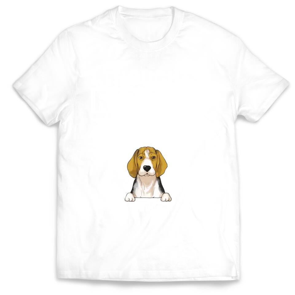 I Thought I Retired But Now I Work For My Dog - Personalized Dog Lovers Shirt - Funny Retirement Gift - Retired Dog Mom Shirt