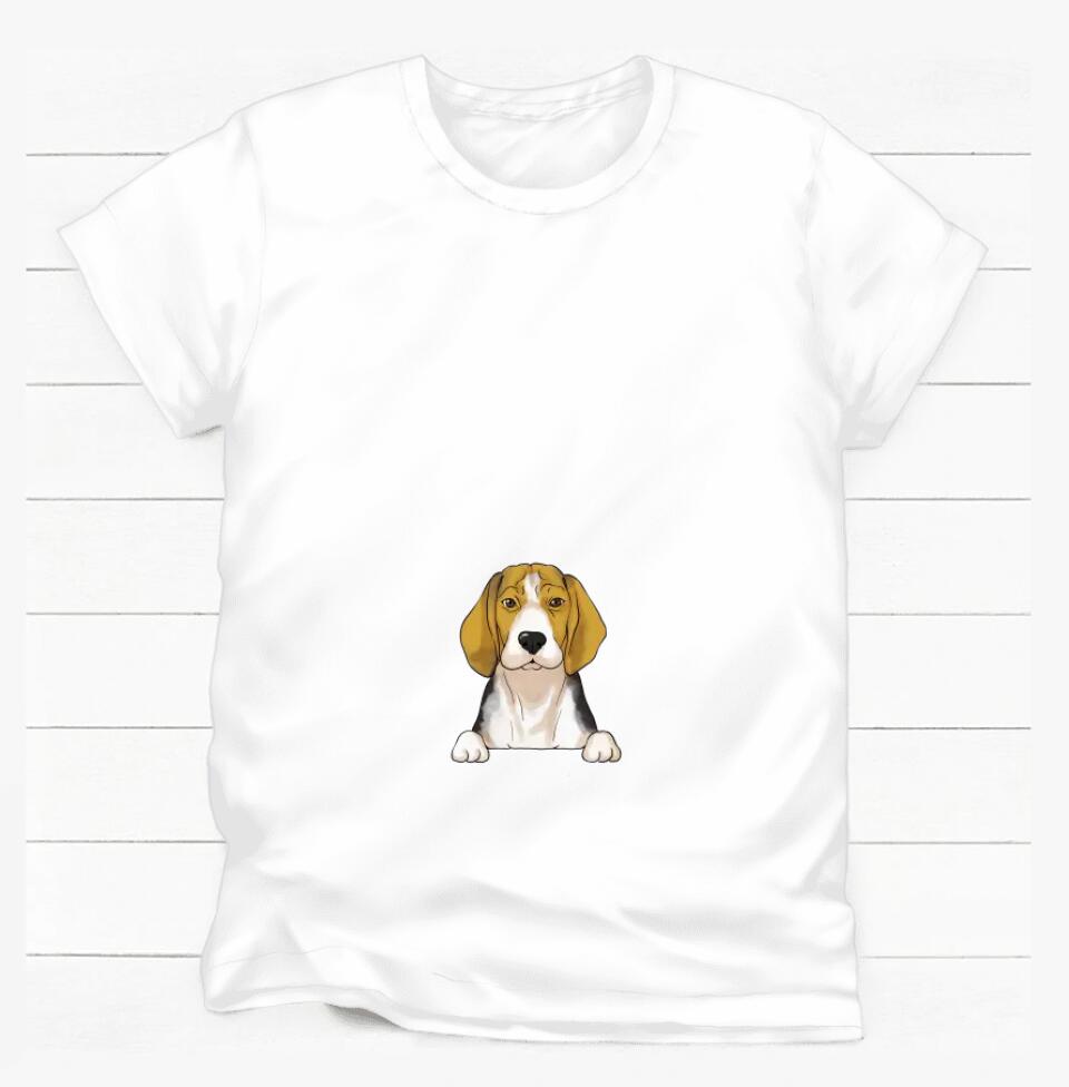 I Thought I Retired But Now I Work For My Dog - Personalized Dog Lovers Shirt - Funny Retirement Gift - Retired Dog Mom Shirt