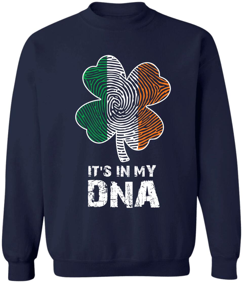 It's In My DNA, Happy St. Patrick Day T-shirt, Lucky Clover Irish Green St Patrick's Day Shamrock Shirt - TS320