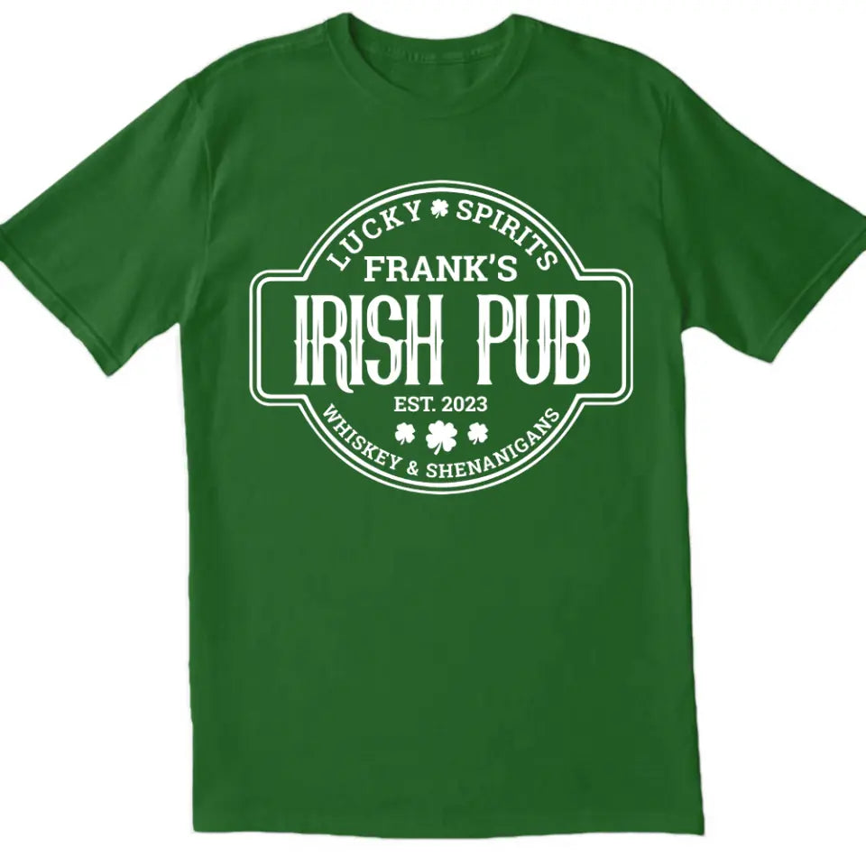 Retro St Patricks Day Shirt - Personalized Irish Pub T-Shirt, Irish Shirt Gifts