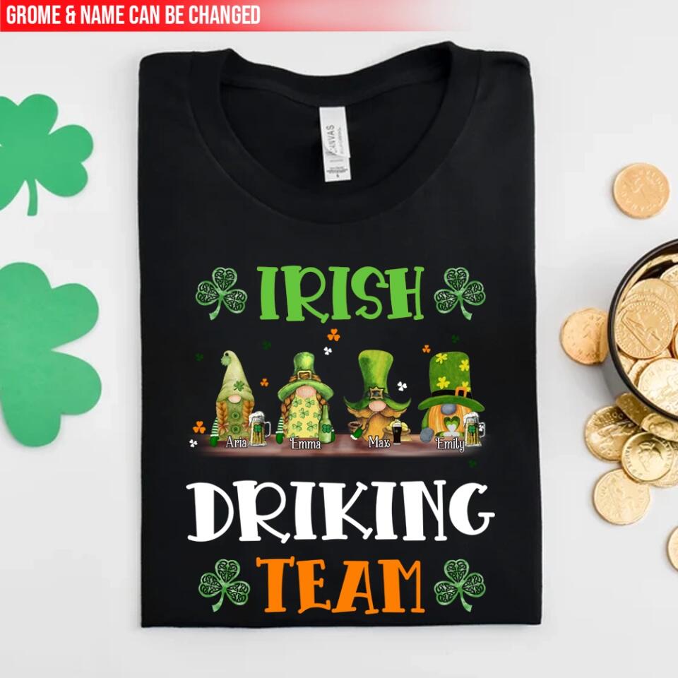 Irish Drinking Team, Happy Patrick's Day - Personalized T-Shirt