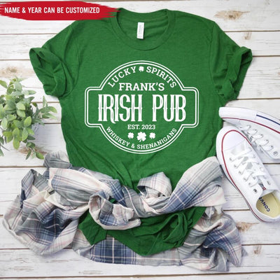 Retro St Patricks Day Shirt - Personalized Irish Pub T-Shirt, Irish Shirt Gifts