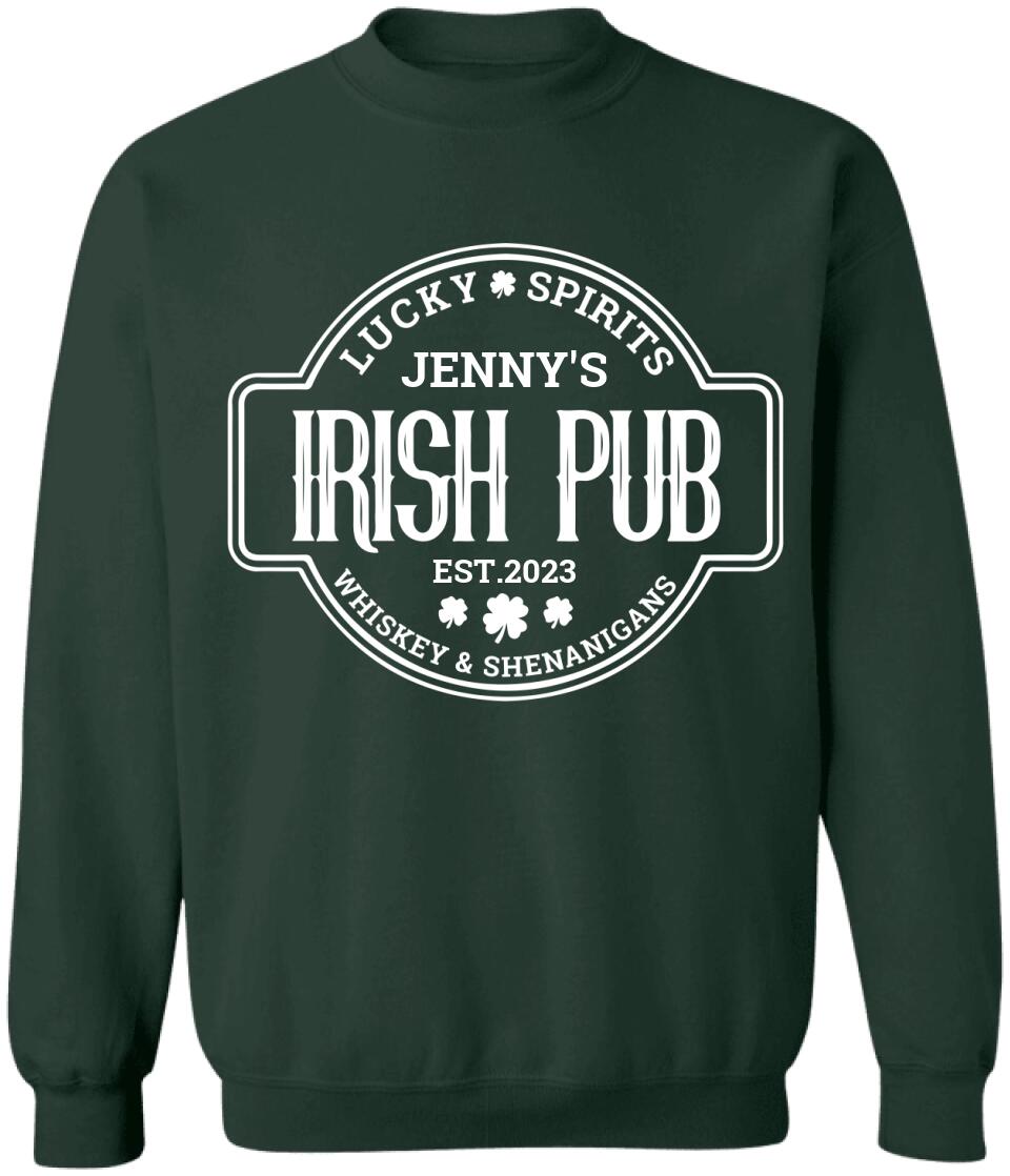 Retro St Patricks Day Shirt - Personalized Irish Pub T-Shirt, Irish Shirt Gifts