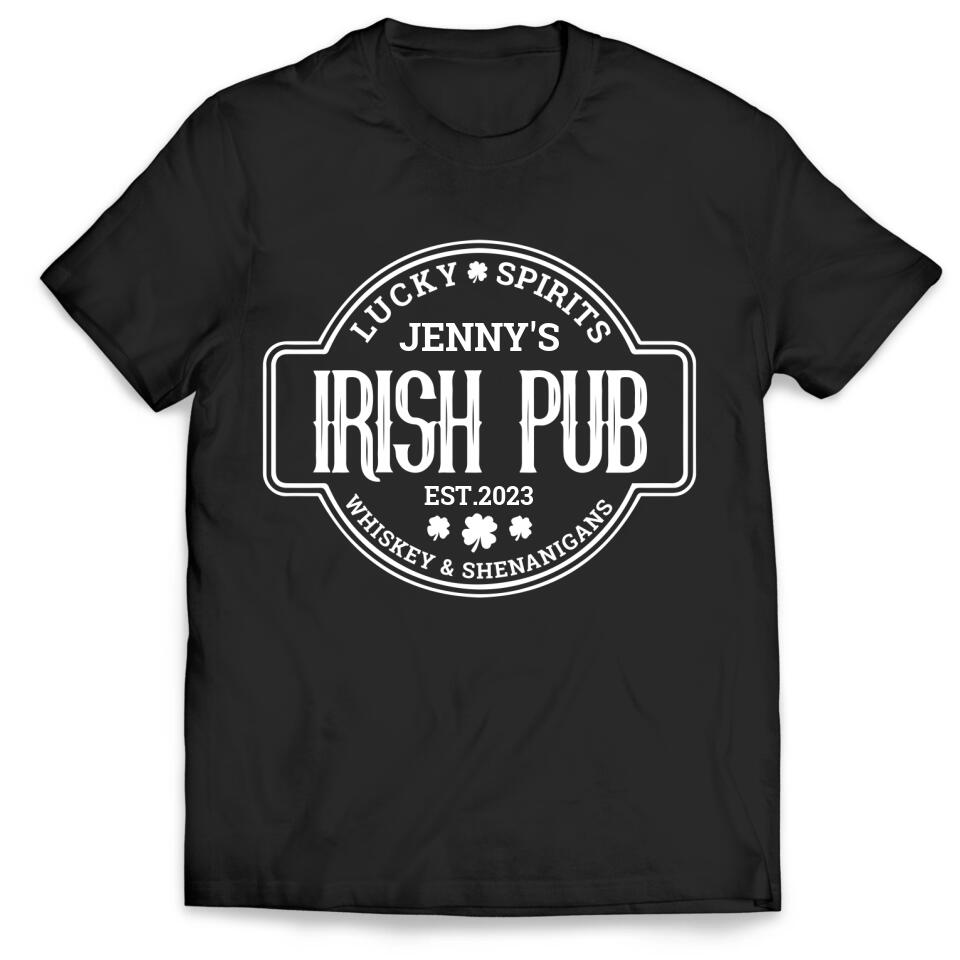 Retro St Patricks Day Shirt - Personalized Irish Pub T-Shirt, Irish Shirt Gifts