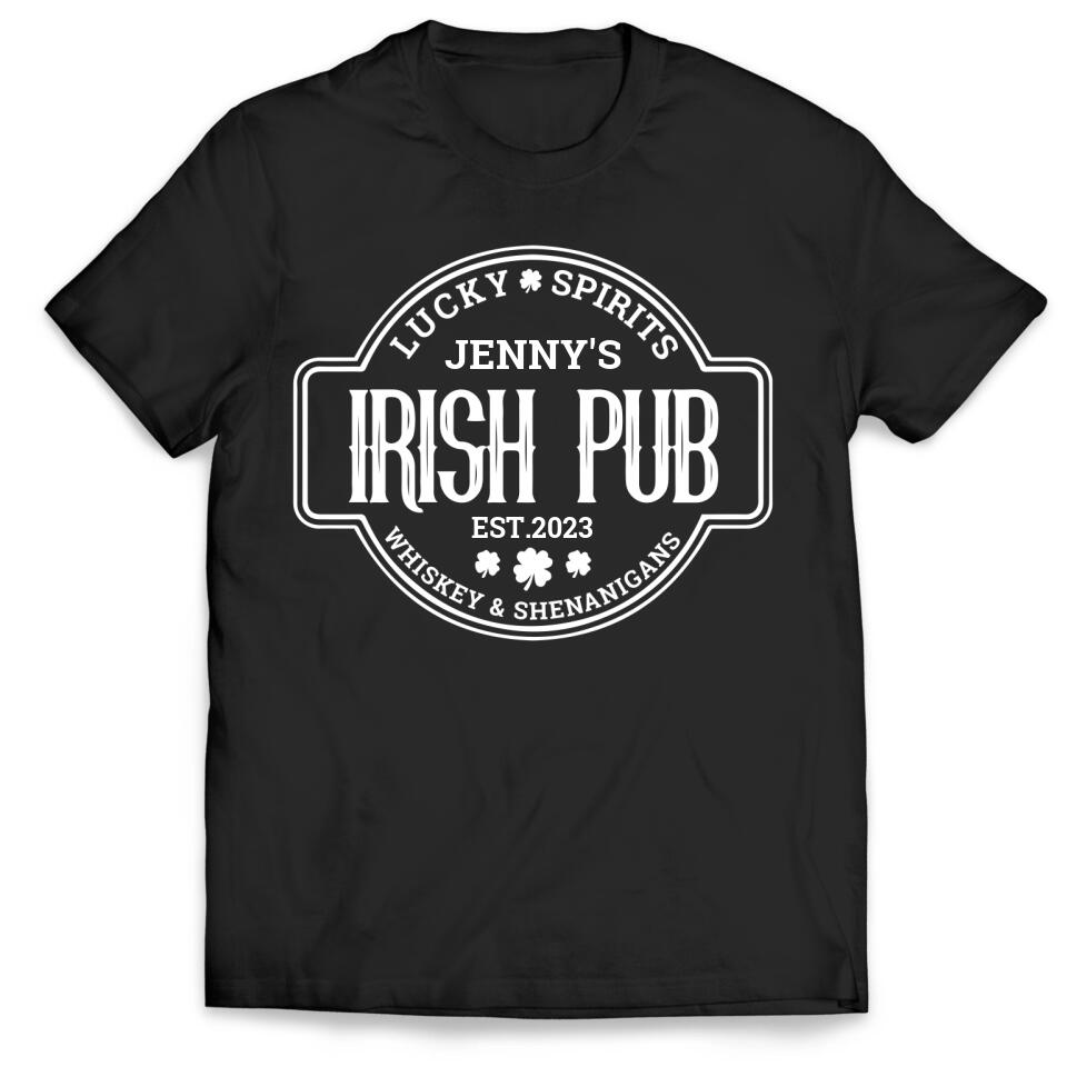 Retro St Patricks Day Shirt - Personalized Irish Pub T-Shirt, Irish Shirt Gifts