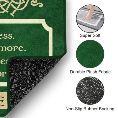 An Irish Blessing, May Your Troubles Be Less - Personalized Doormat, St. Patrick's Day Decor - DM194