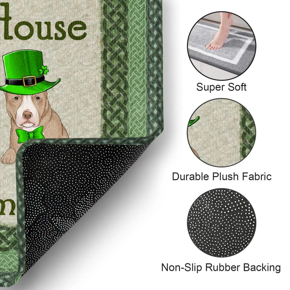 Bless This Irish House - Personalized Doormat, Gift For St. Patrick's Day