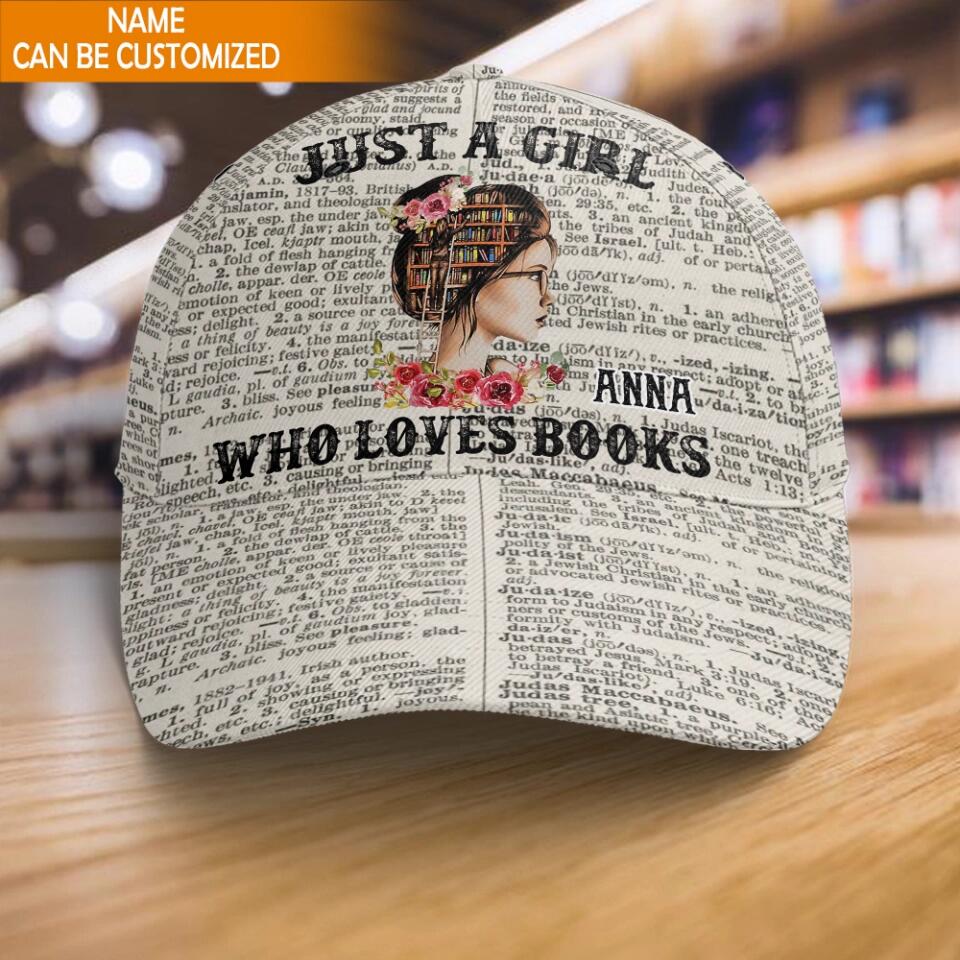 Just A Girl Who Loves Books - Personalized Classic Cap, Gift For Book Lovers