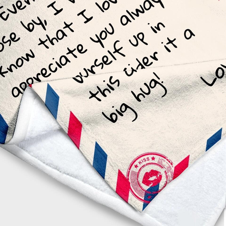 Letter To Mom - Personalized Blanket, Gifts For Mom, Mom Gifts from Daughter, Son