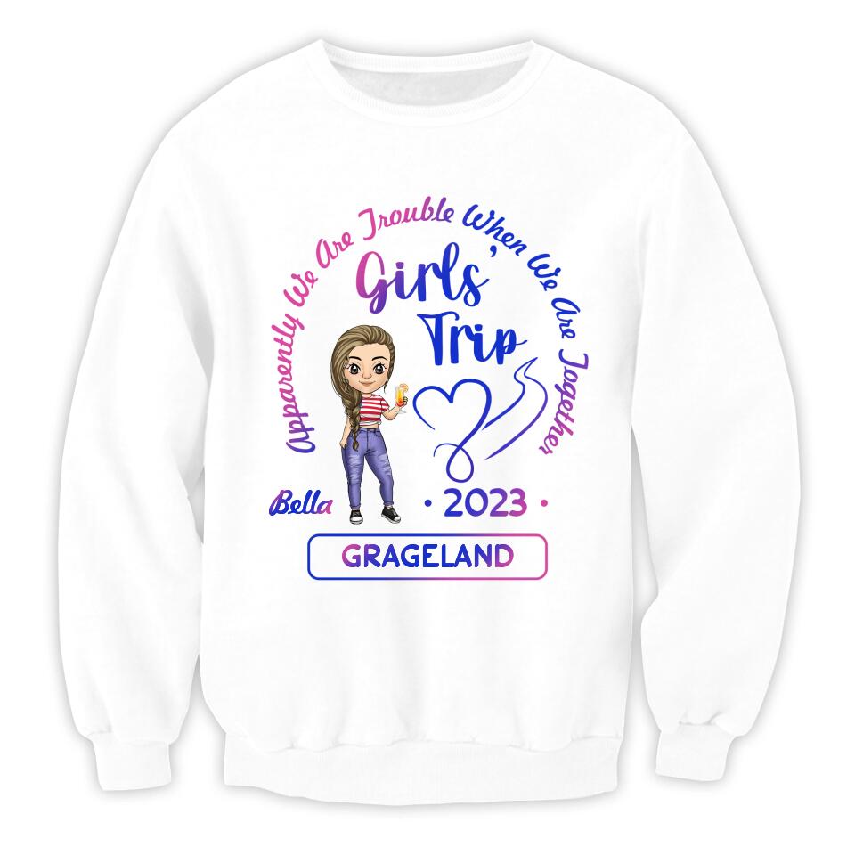 Girls' Trip - Personalized T-Shirt, Girls Travel Shirt, Best Friends Gift