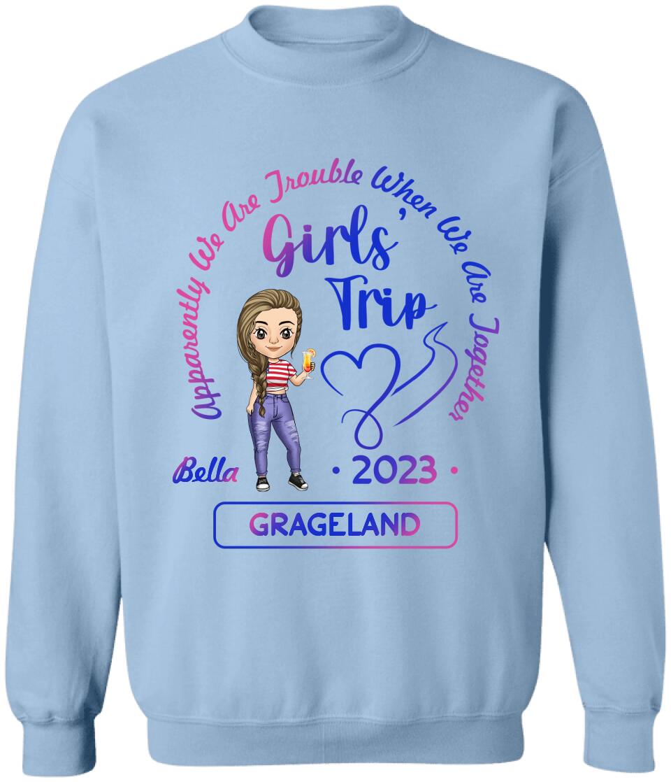 Girls' Trip - Personalized T-Shirt, Girls Travel Shirt, Best Friends Gift