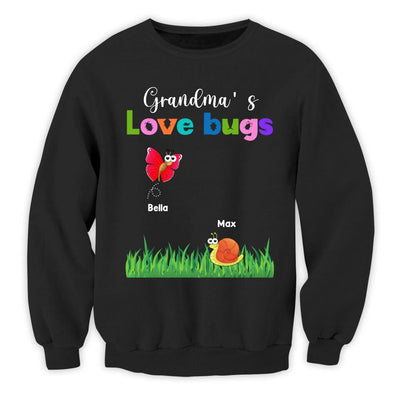 Grandma Love Bugs - Personalized T-shirt, Gift For Nana, Mimi