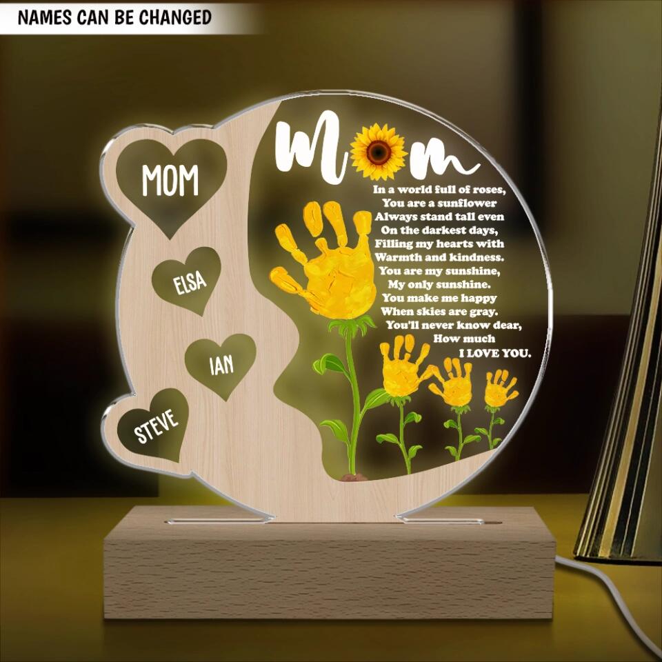 You Are My Sunshine, My Only Sunshine - Personalized  Acrylic  Lamp, Gift  For  Mother's  Day