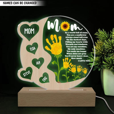 You Are My Sunshine, My Only Sunshine - Personalized  Acrylic  Lamp, Gift  For  Mother's  Day