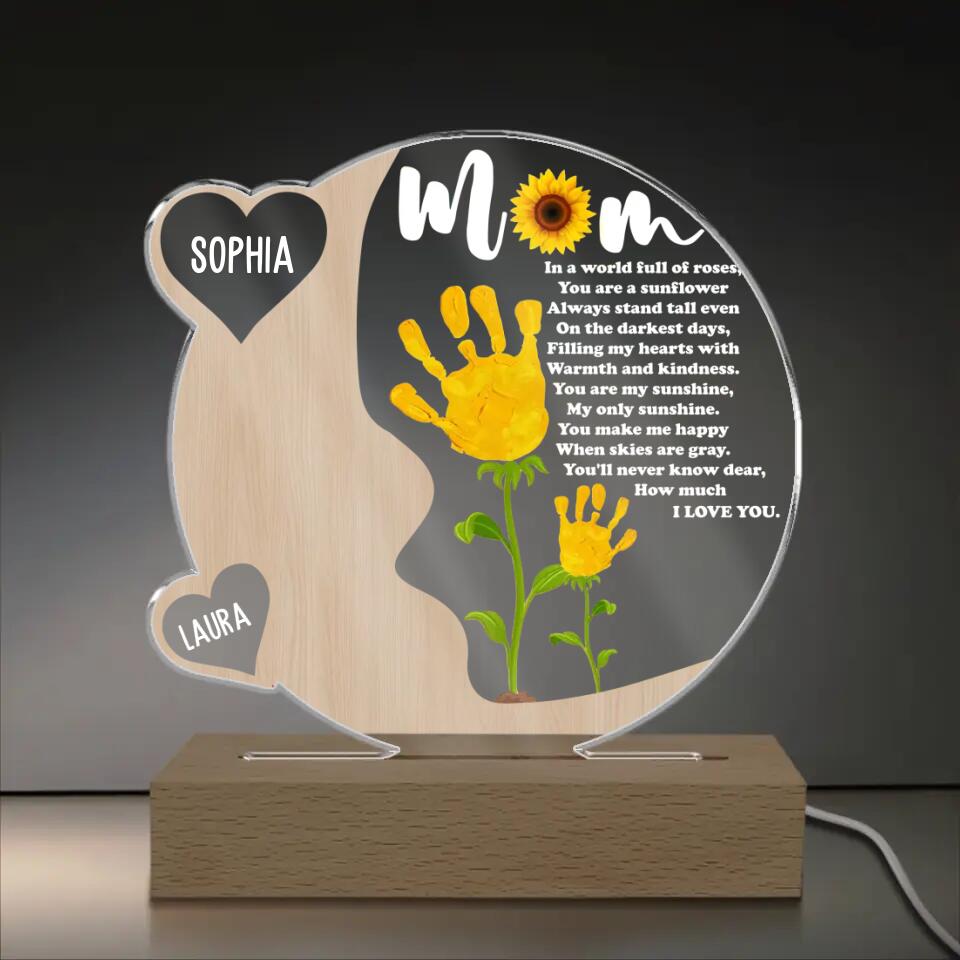 You Are My Sunshine, My Only Sunshine - Personalized  Acrylic  Lamp, Gift  For  Mother's  Day