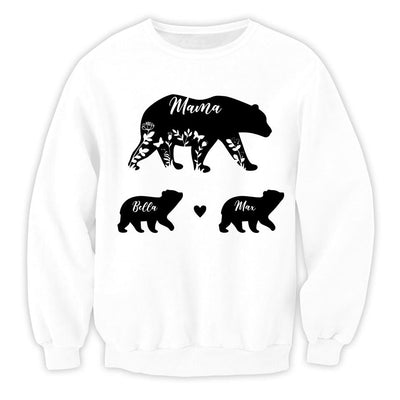 Mama Bear And Kids Bear - Personalized T-Shirt, Mother's Day Gift
