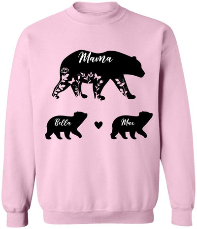 Mama Bear And Kids Bear - Personalized T-Shirt, Mother's Day Gift