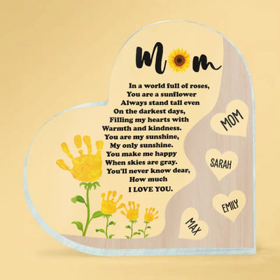 You Are My Sunshine, My Only Sunshine - Personalized Acrylic Plaque, Gift  For  Mother's Day