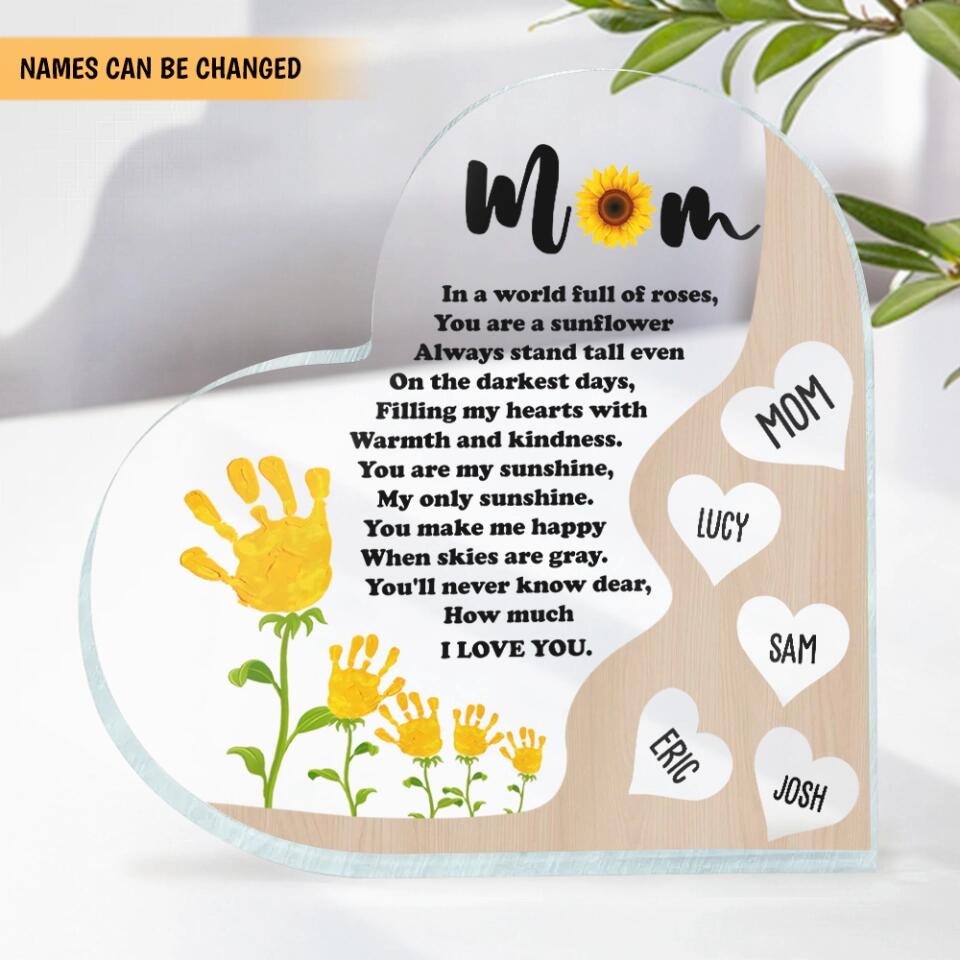 You Are My Sunshine, My Only Sunshine - Personalized Acrylic Plaque, Gift  For  Mother's Day