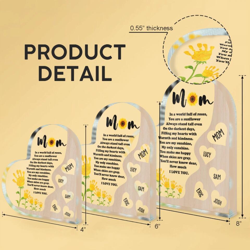 You Are My Sunshine, My Only Sunshine - Personalized Acrylic Plaque, Gift  For  Mother's Day