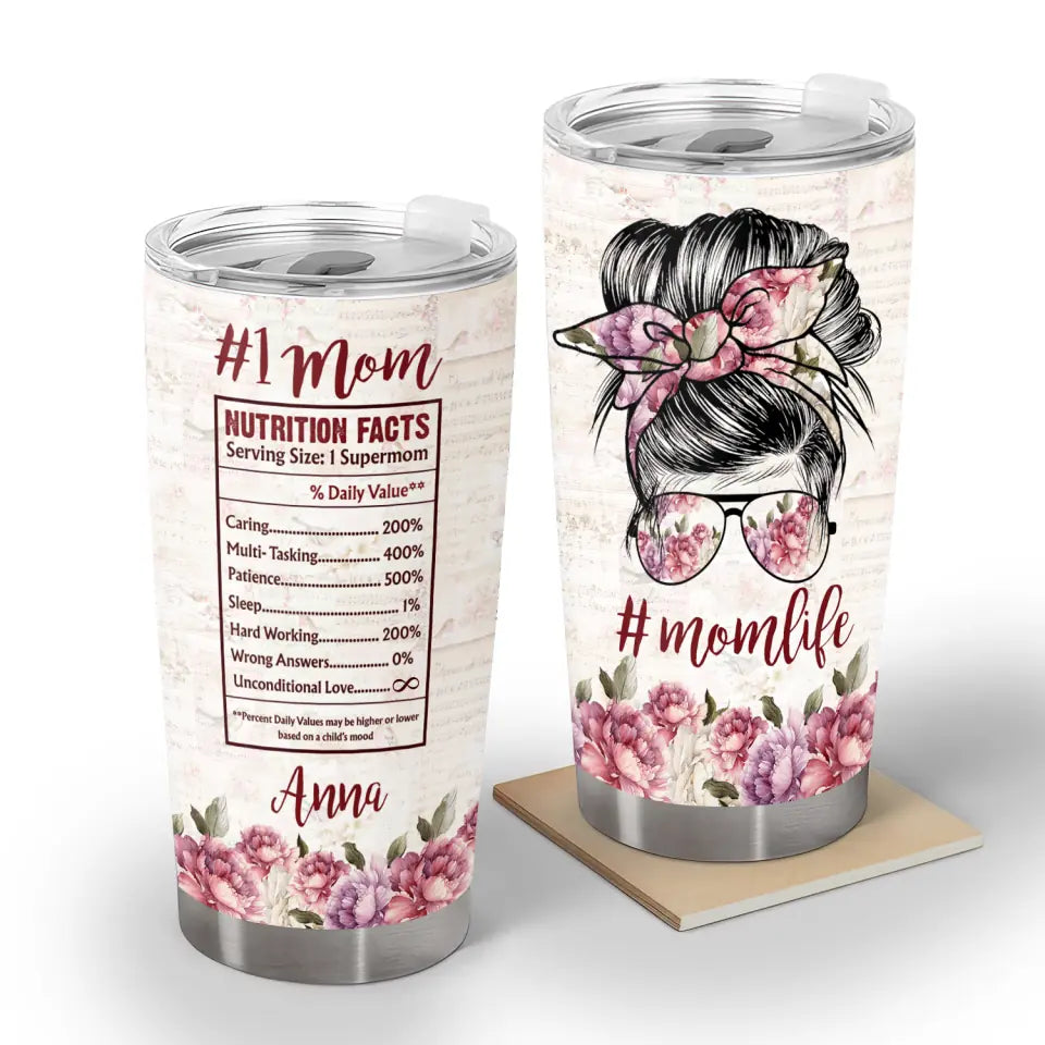 Nutrition Mom - Personalized Mom Tumbler- Mother's Day Tumbler Ideas - Mother Gift Tumbler