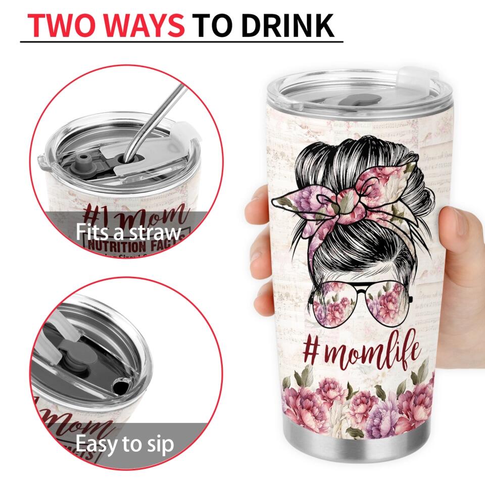 Nutrition Mom - Personalized Mom Tumbler- Mother's Day Tumbler Ideas - Mother Gift Tumbler
