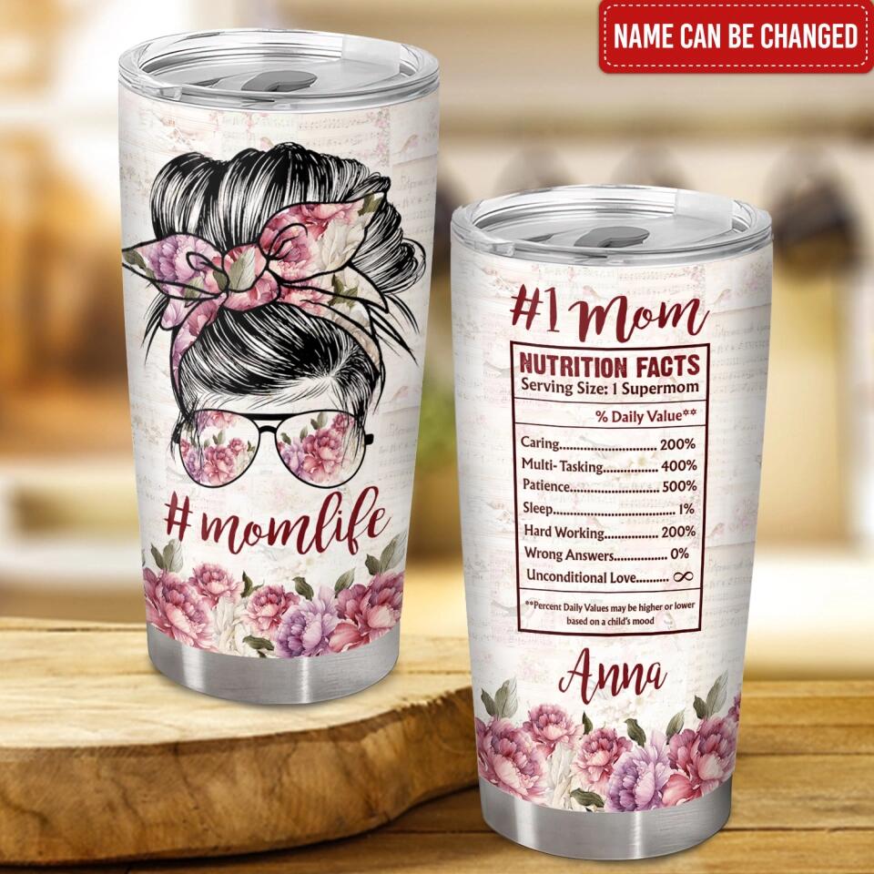 Nutrition Mom - Personalized Mom Tumbler- Mother's Day Tumbler Ideas - Mother Gift Tumbler