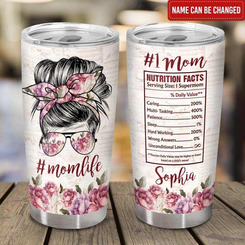 Nutrition Mom - Personalized Mom Tumbler- Mother's Day Tumbler Ideas - Mother Gift Tumbler