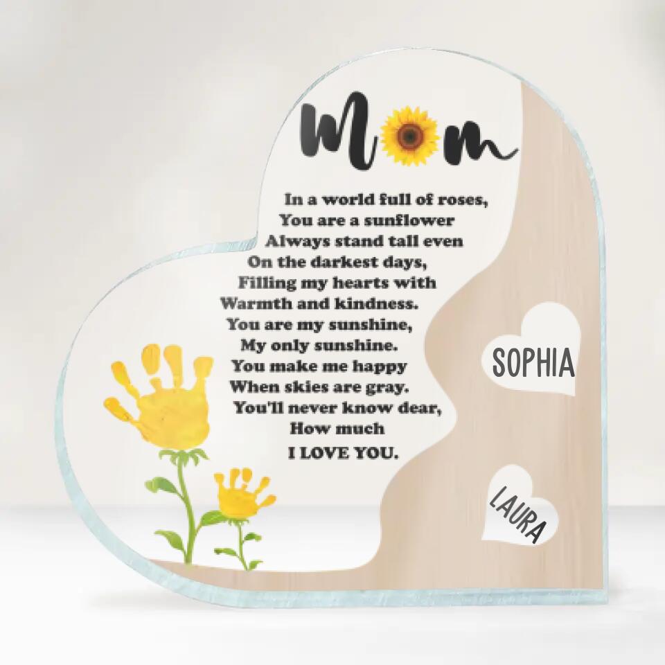 You Are My Sunshine, My Only Sunshine - Personalized Acrylic Plaque, Gift  For  Mother's Day