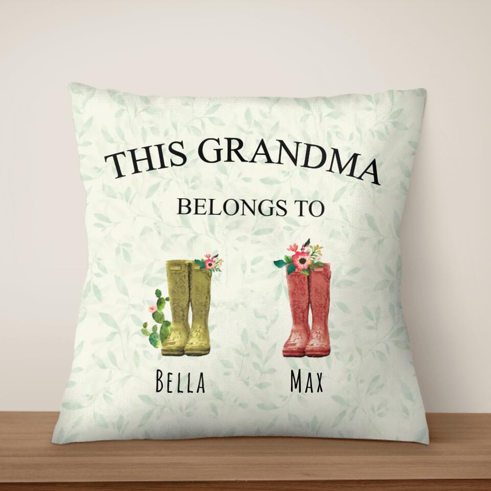 This Grandma Belongs To - Personalized Pillow (Insert Included