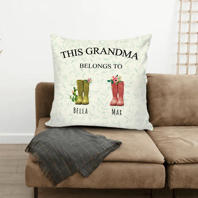 This Grandma Belongs To - Personalized Pillow (Insert Included