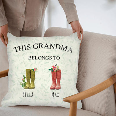 This Grandma Belongs To - Personalized Pillow (Insert Included