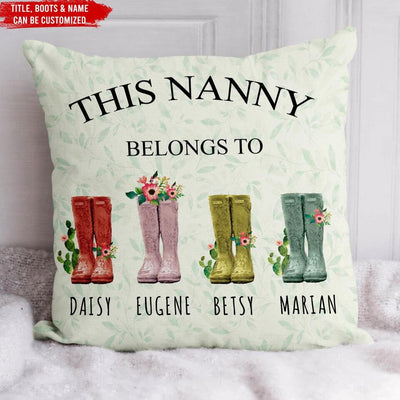 This Grandma Belongs To - Personalized Pillow (Insert Included