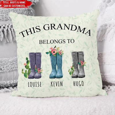 This Grandma Belongs To - Personalized Pillow (Insert Included