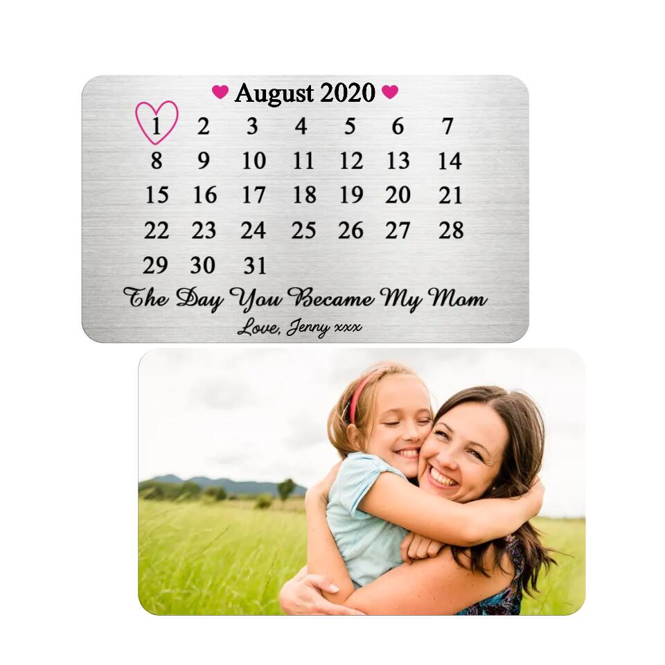 Day You Became My Mommy - Personalized Wallet Card