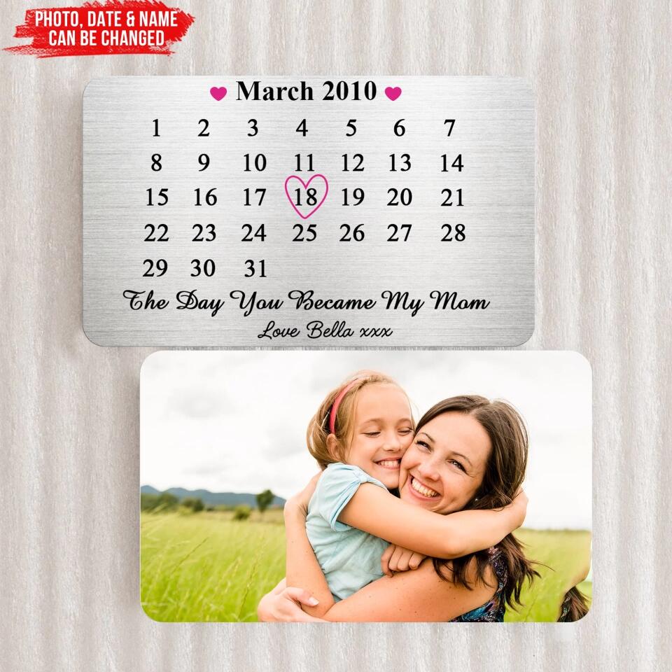 Day You Became My Mommy - Personalized Wallet Card