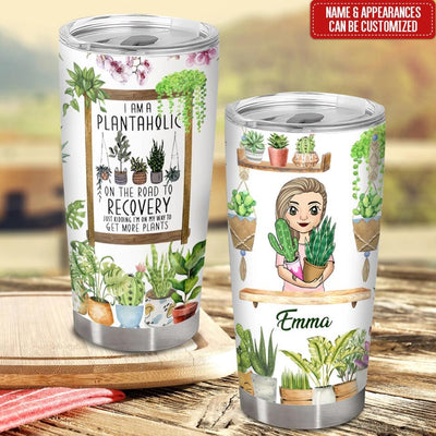 I'm A Plantaholic - Personalized Plant Lover Tumbler - Affirmation Gift For Mother's Day - Plant Lover Gift - Plant Lady Tumbler