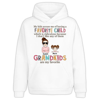 My Kids Accuse Me Of Having A Favorite Child - Personalized T-Shirt, Gift For Mother's Day, Gift For Grandma