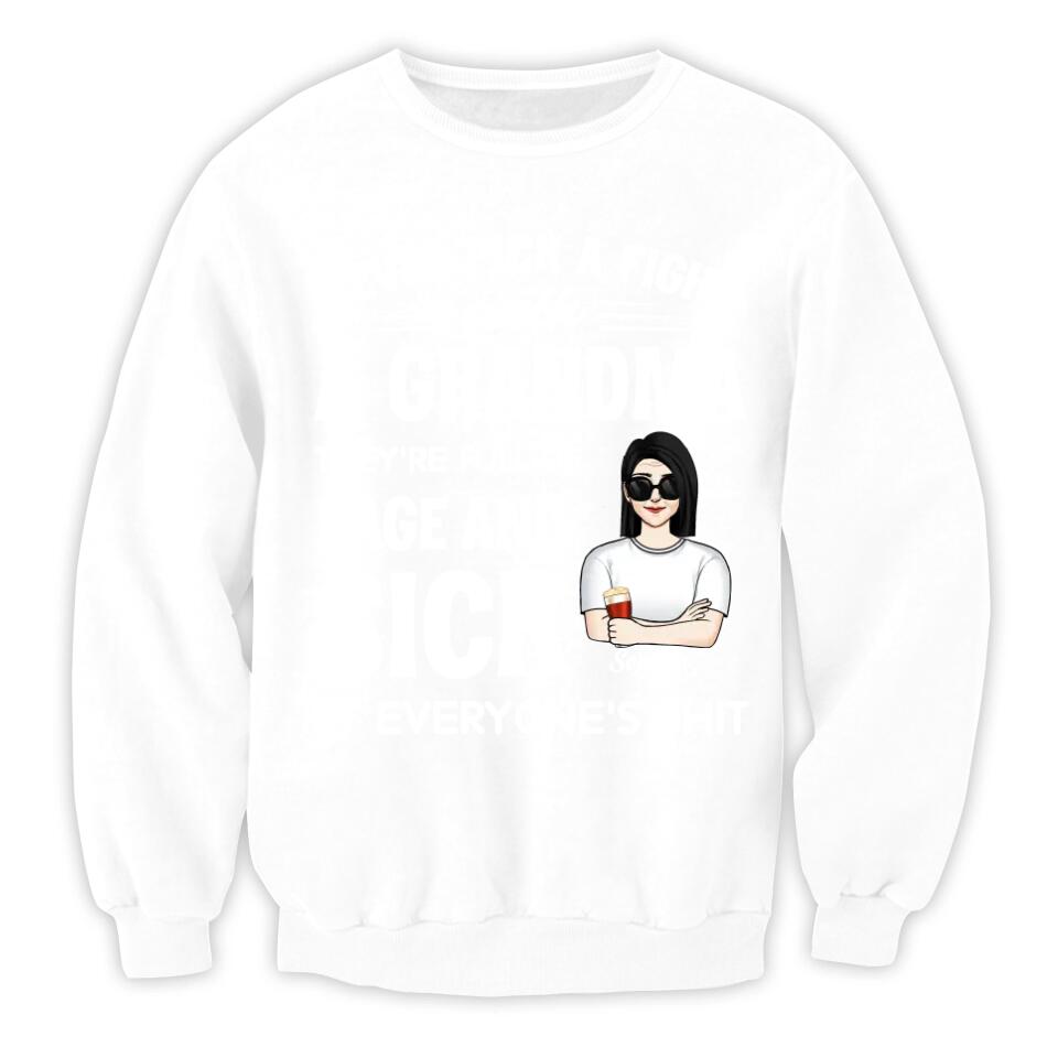 Never Pick A Fight With A Grandma - Personalized Grandma Shirt - Gift For Grandma