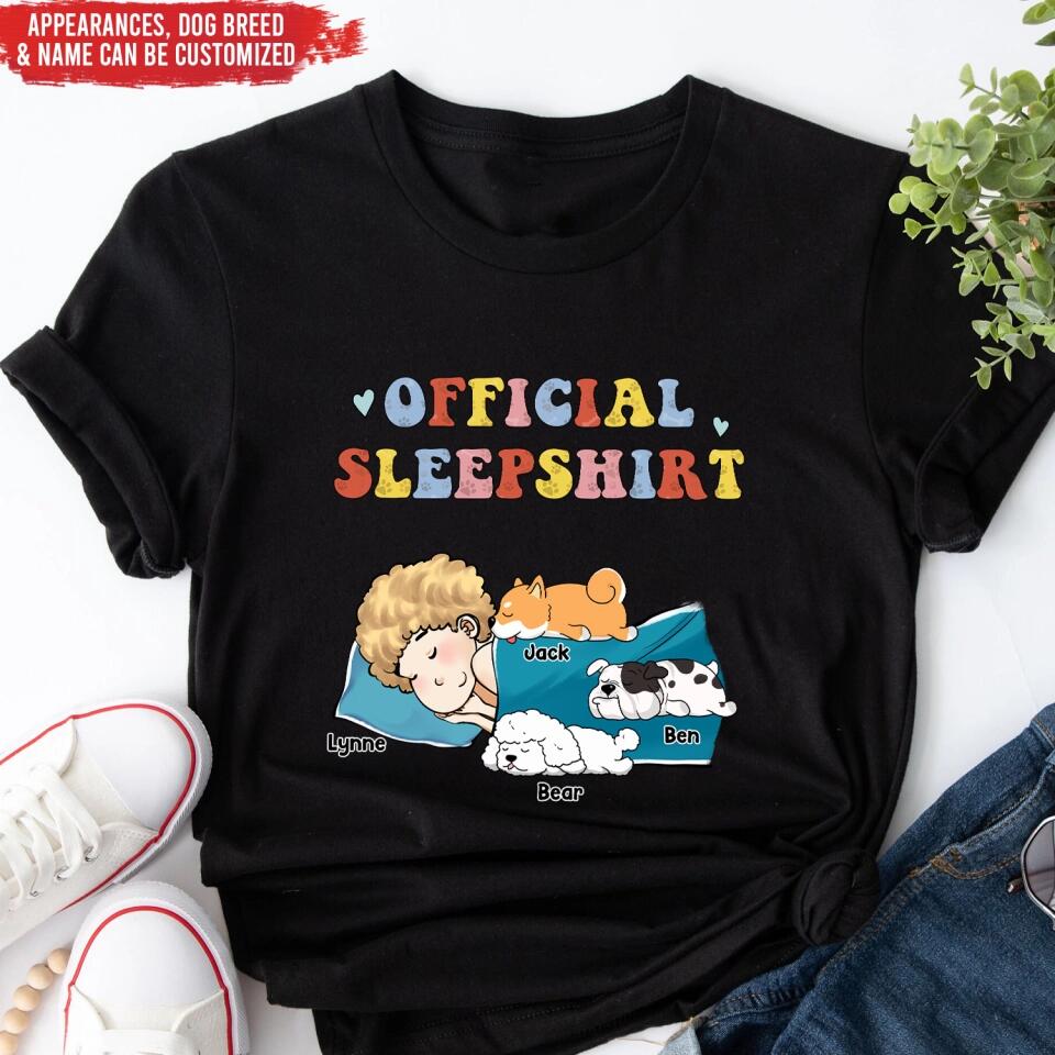 Sleeping Dog Sleepshirt - Personalized T-Shirt