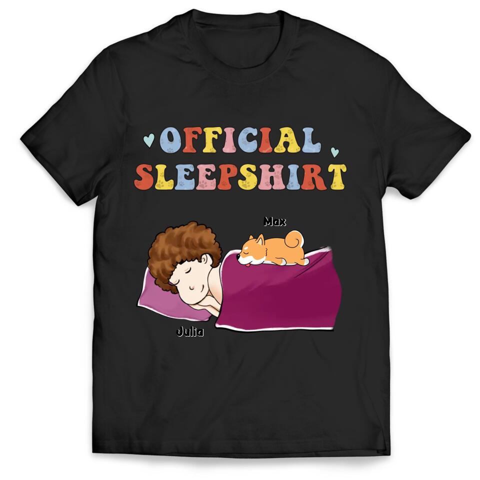 Sleeping Dog Sleepshirt - Personalized T-Shirt