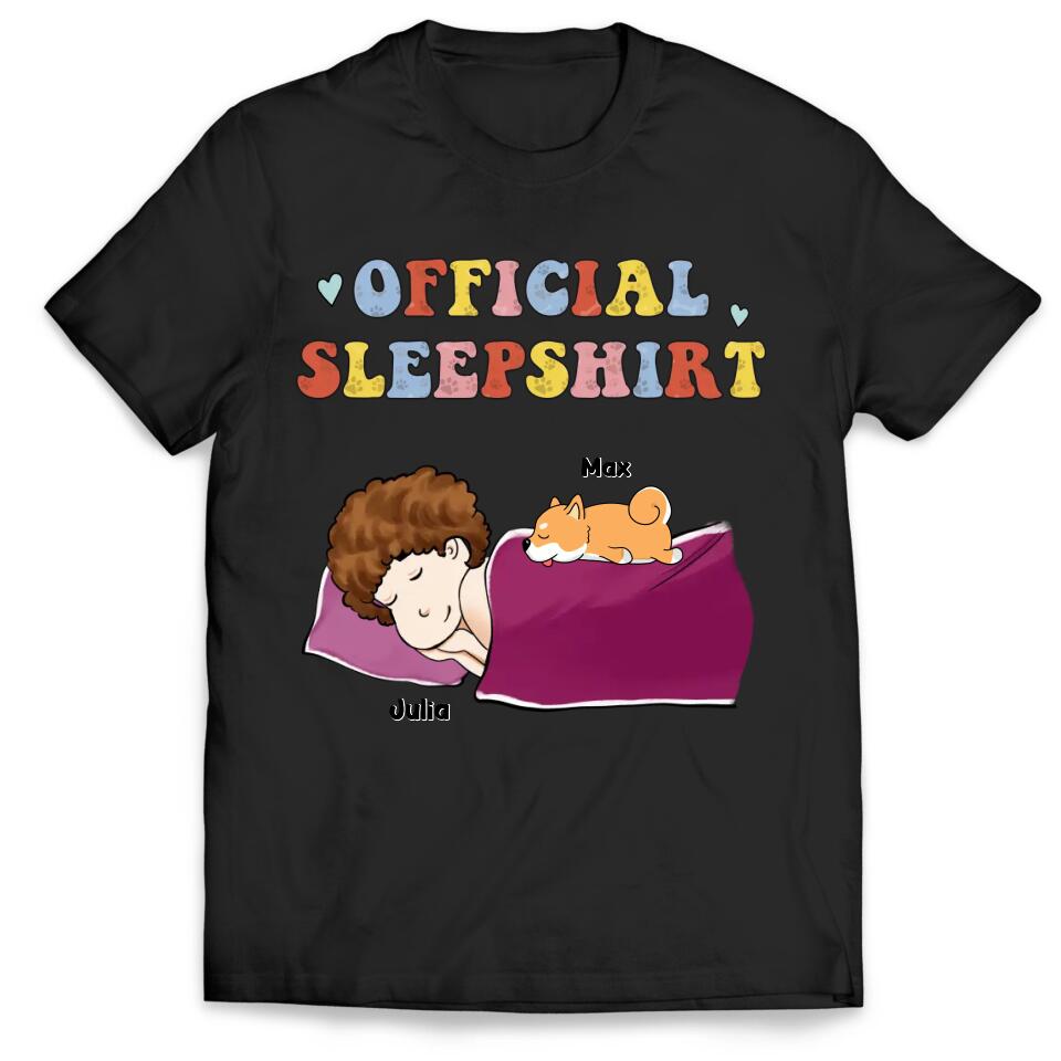 Sleeping Dog Sleepshirt - Personalized T-Shirt