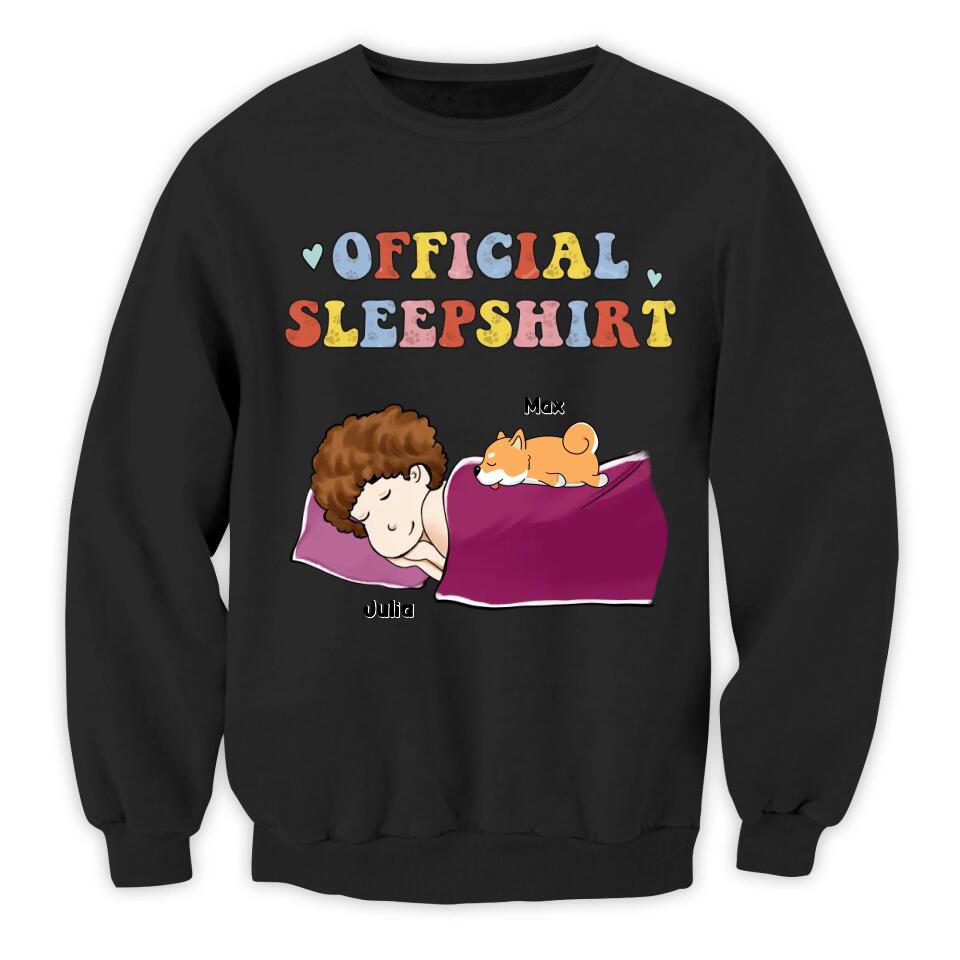 Sleeping Dog Sleepshirt - Personalized T-Shirt