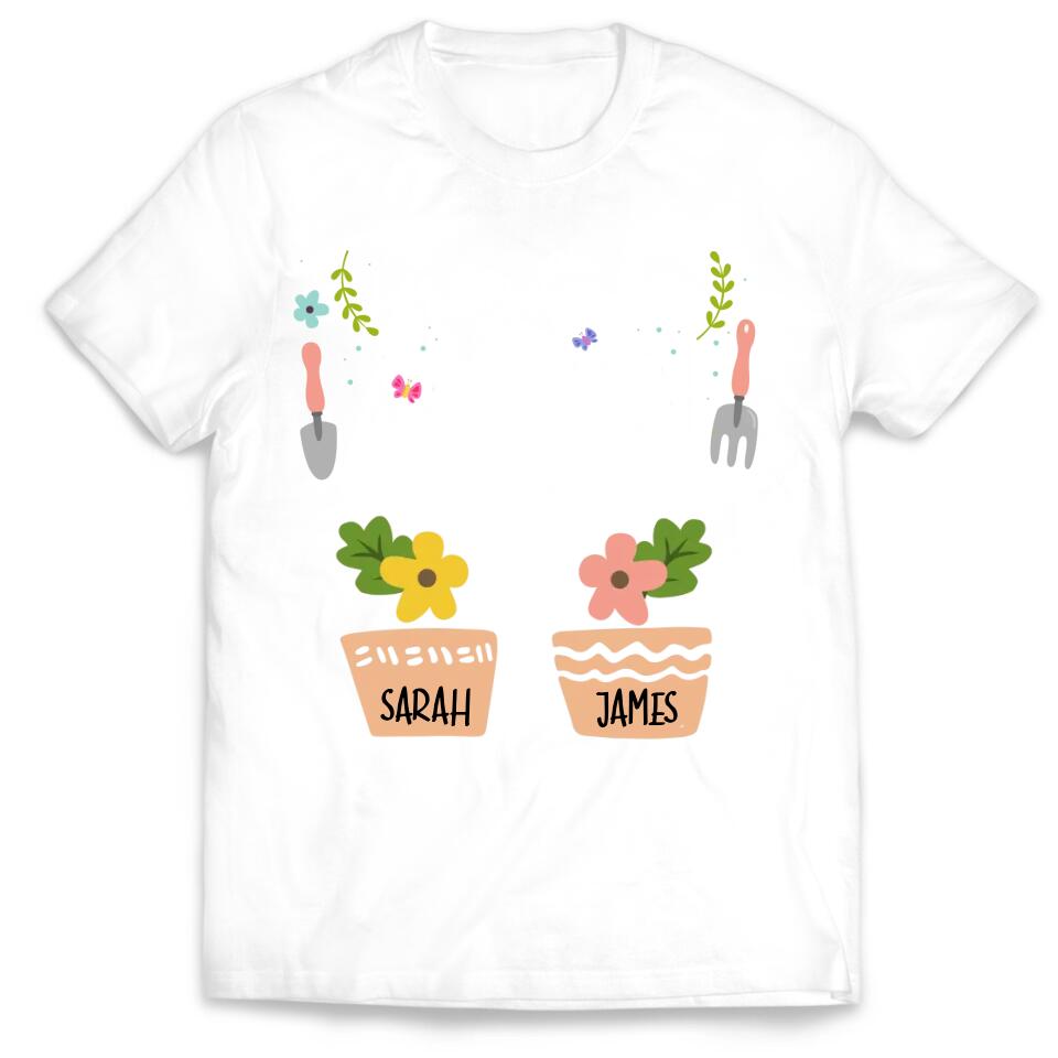 Grandma's Garden - Personalized Grandma Shirt - Gift For Grandma Nana Shirt - Grandma Tee With Grandkids Names