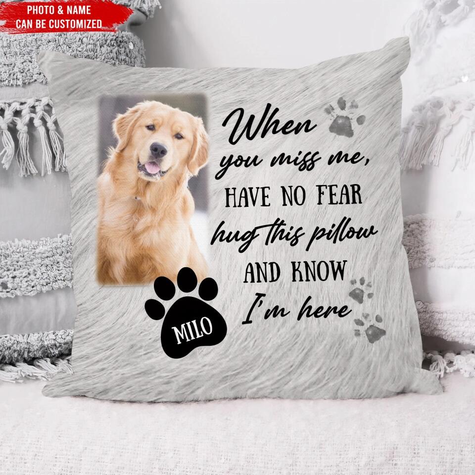 Hug This Pillow And Know I'm Here - Personalized Pillow (Insert Included)