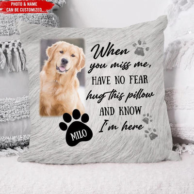 Hug This Pillow And Know I'm Here - Personalized Pillow (Insert Included)