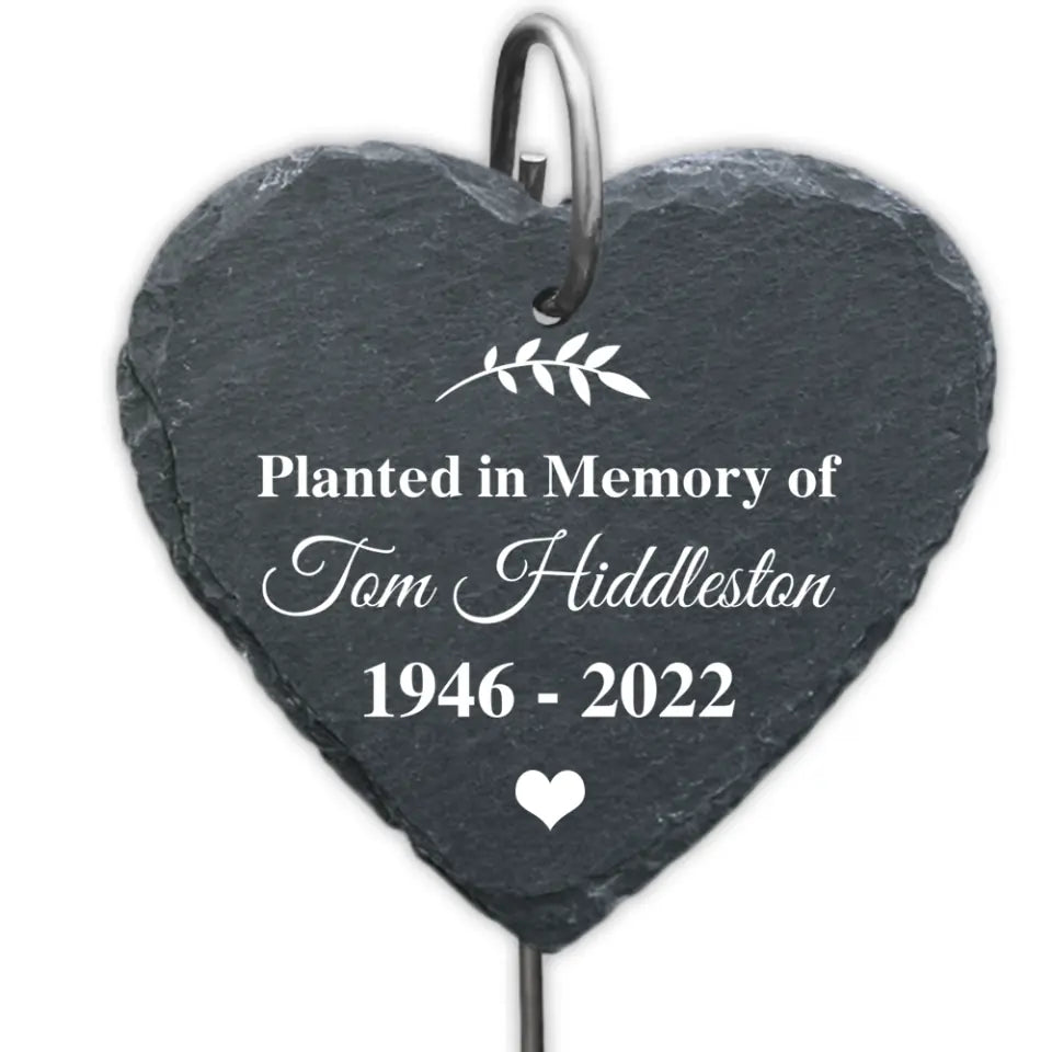 Plant In Memory Of Your Loved One - Personalized Garden Slate