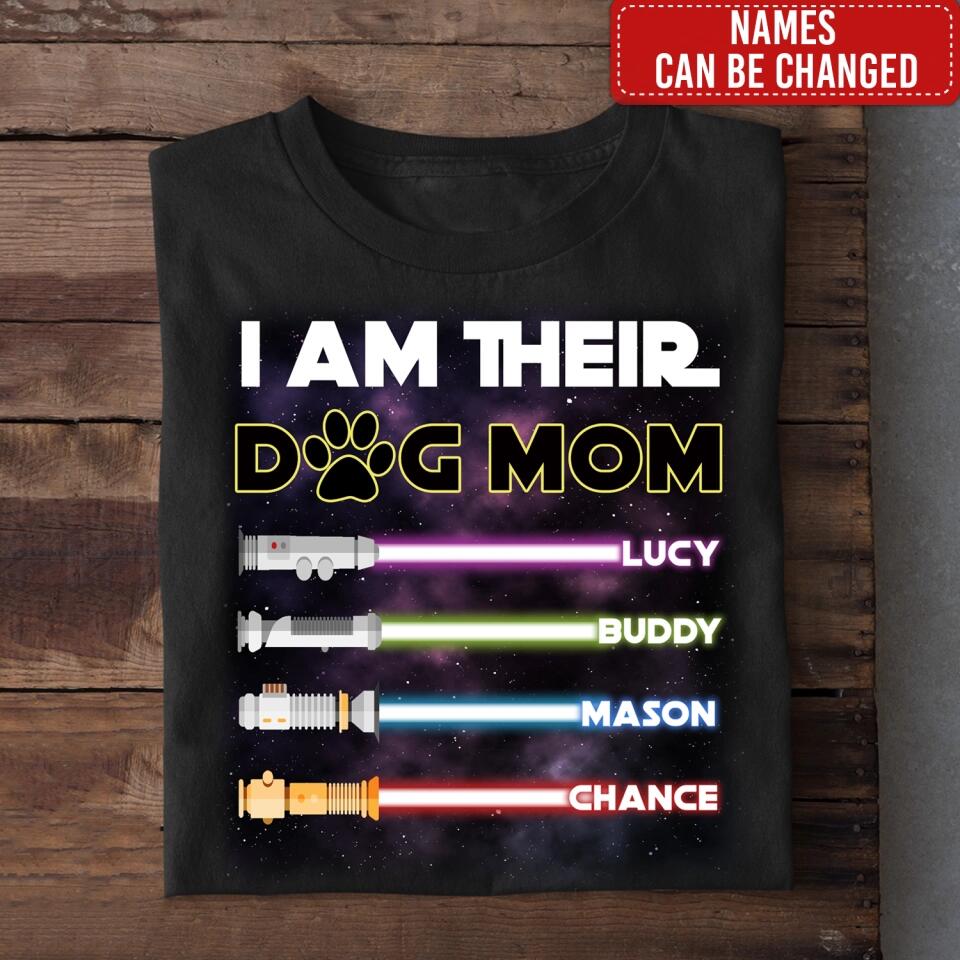 I Am Their Dog Dad/ Mom - Personalized T-Shirt, Gift For Mother's Day, Gift For Father's Day