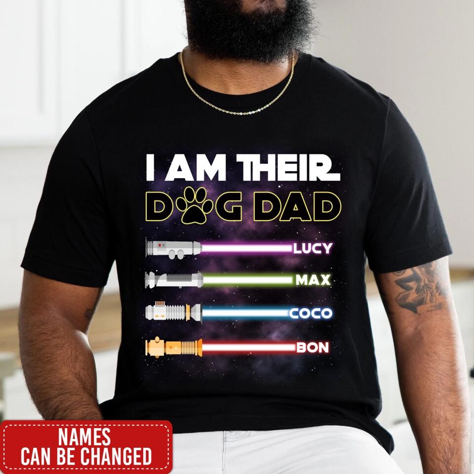 I Am Their Dog Dad/ Mom - Personalized T-Shirt, Gift For Mother's Day, Gift For Father's Day